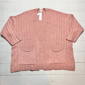 NWT - TopShop - Women’s Pink Sweater Cardigan - Size Medium